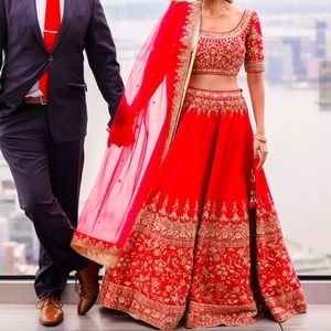 Beautiful bridal designer red lehenga